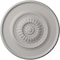 Ekena Millwork Large Floral Ceiling Medallion, Hand-Painted Ultra Pure White, 41 1/8"OD x 2 1/2"P CM41FLUWF - alternate 1